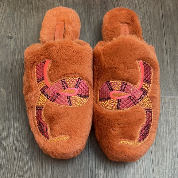 FARM Rio Shoes - Farm Rio Rust Bright Elements Slippers New  US 8